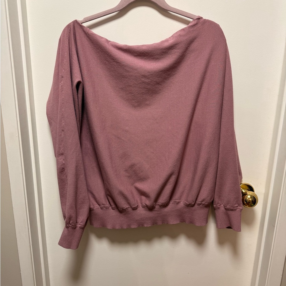 Aritzia Babaton Dusty Pink Knit Top